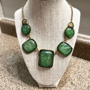 Hanmade jewelry necklaces brushed gold